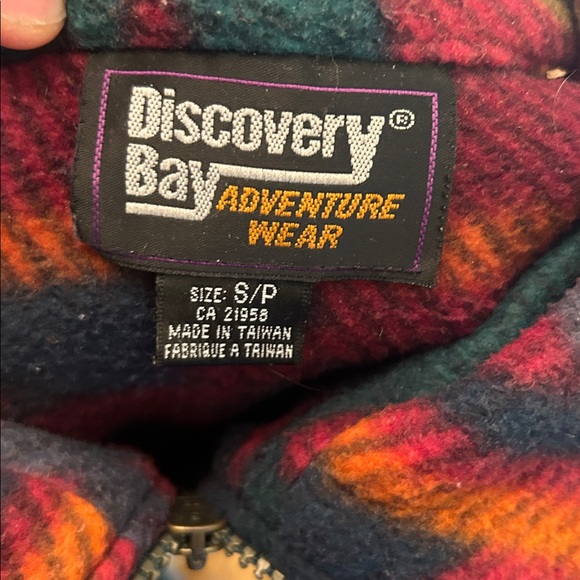 Vintage 90s Aztec Patterned Fleece Half Zip Sweater - Picture 7 of 7